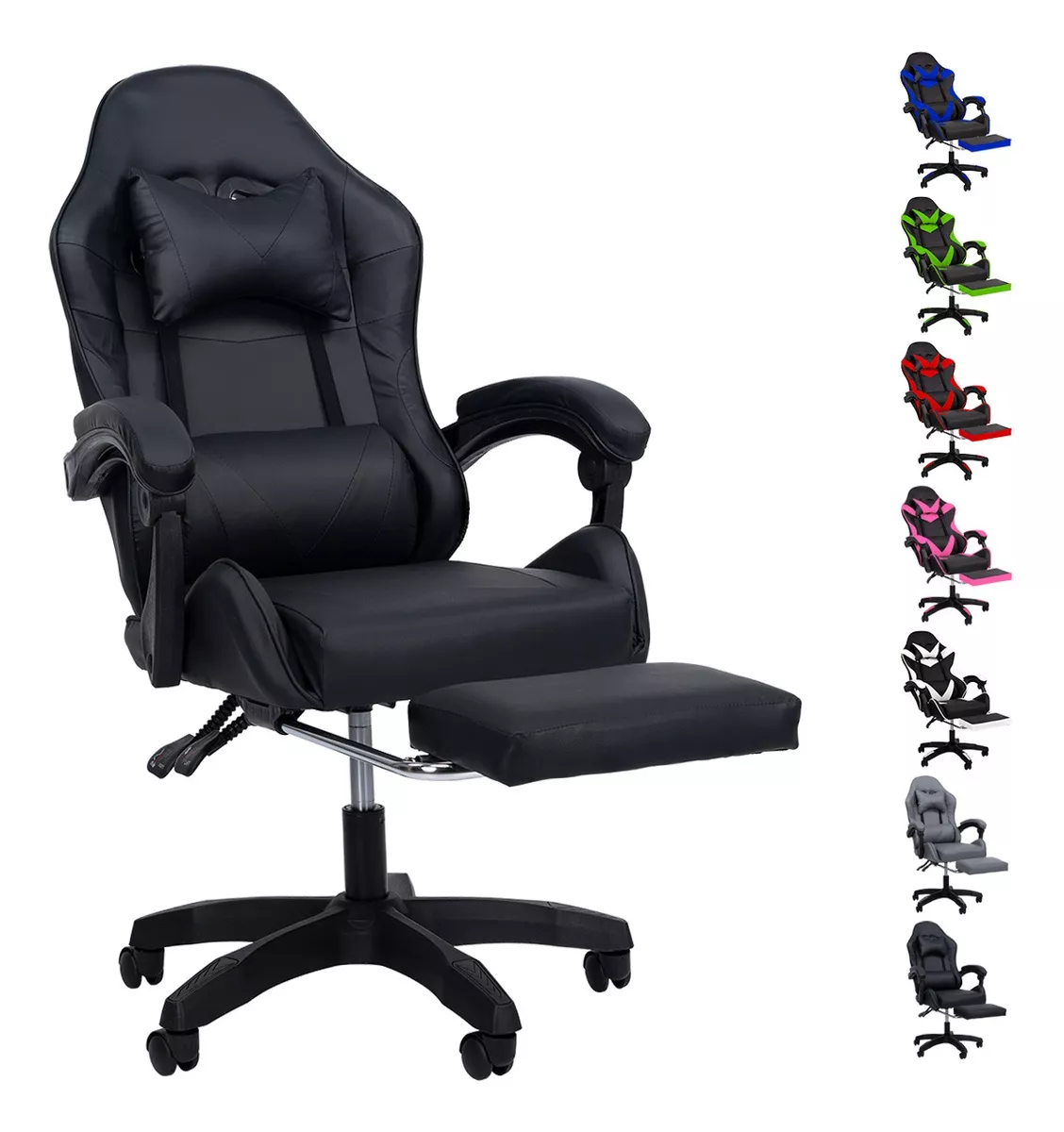 Paso demasiado tiempo sentado… que sea mejor en una Silla Gamer Reclinable Giratoria Ergonómica y Súper Cómoda