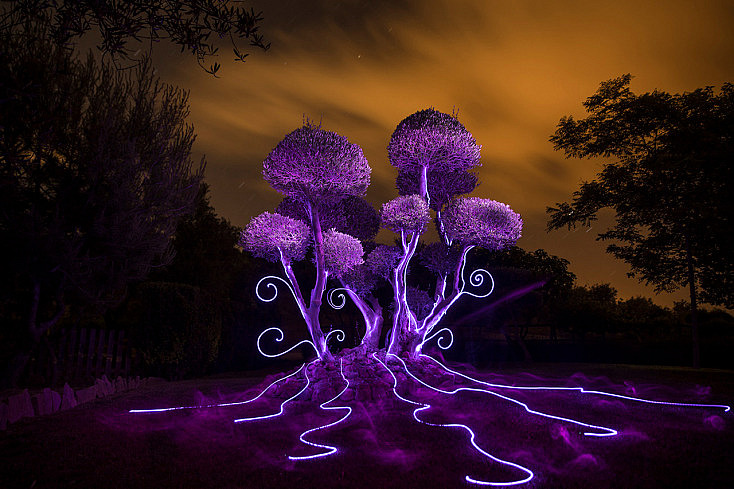 Fotografía Nocturna y Light Painting de la Mano del Niño De las Luces