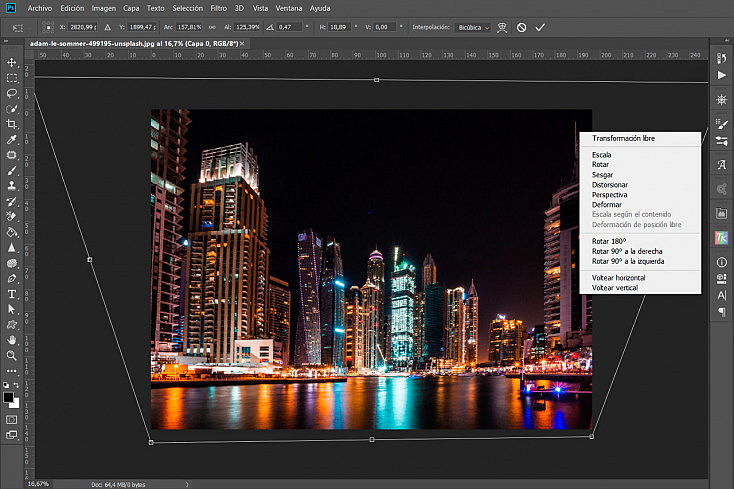 La Herramienta Transformación Libre de Photoshop: Todo lo que Necesitas Saber